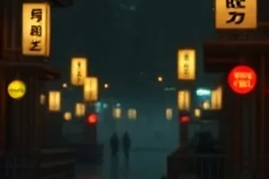 悬疑短剧《第七次翻页》封面，昏黄台灯下摊开的旧书与一副细框眼镜